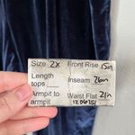 Fabletics Plus Size 2X Navy Blue Daria Velvet Jogger Pants Photo 5