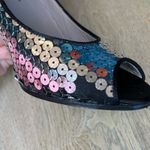 Marc by Marc Jacobs  Sequin Peep Toe Pumps Satin Heels EU 40/US 9 Photo 6