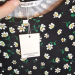 MANGOPOP  Women's Round Neck Short Sleeve Daisy Floral T Shirt Bodysuit Photo 4