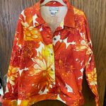 Diane Gilman Rare Floral Sequin Embellished Vibrant Jacket 1X Photo 11