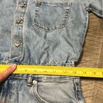 ZARA  denim long sleeve distressed romper EUC light blue Photo 5