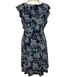 Ivanka Trump  Dress Size Small V-neck Sleeveless Fully Lined, side zipper Navy Photo 1