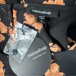 Mittoshop  Black Orange Floral Dress Photo 2