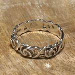Sterling Silver Rose 925  Band Ring Photo 3