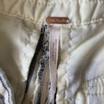 Free People Night Moves White & Blue Striped Cotton Shorts Photo 12