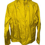 LL Bean Jacket Womens Large Yellow Trail Rain Coat Lightweight Nylon 268309 Tek Photo 0