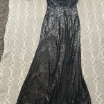 Windsor  Black Sequin Prom Dress Photo 0
