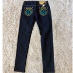 BC Jeans Women's Dark Wash Embroidered Pocket Skinny Jeans Size 27x31 Blue Photo 1