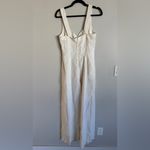 Escada sleeveless linen jumpsuit cream size 34 Photo 11