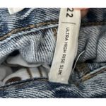 PacSun Y2K Jeans Ultra High Rise Slim Leg Button Fly Butterfly Denim 22 Feminine Photo 6