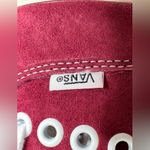 Vans Van’s Original Lace-up Sneaker in Burgundy Suede, HEIQ Eco Dry W-9, M-7.5, NWOT Photo 3