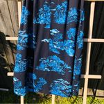 Ann Taylor  Floral Toile Square Neck Shift Dress, Night Sky, Women's, Siz… Photo 13