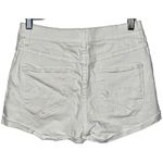 Abercrombie & Fitch High Rise Short White Denim Distressed Jean Shorts Size 2 26 Photo 1
