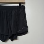Lululemon  Shorts Women's 10 Hotty Hot II LR Lined Running Long 4" Black LW7ARLT Photo 1