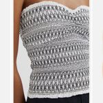 Anthropologie Smocked Tube Top Sweetheart Neck Boho Women's Size Small Photo 2