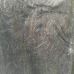 Black Mock Neck Velvet Floral Paisley Print Knee length Dress Size Large NWT Photo 4