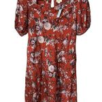 Anthropologie Maeve Red Floral Puff Sleeve Maxi Dress Plus Size 22W NWT Photo 0