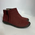 Jbu  by Jambu Juno maroon faux leather ankle boots women’s size 7 casual winter Photo 2