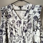 AQUA sz S Blue Floral boho flare maxi dress NWT Photo 2