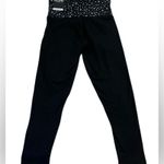 PINK - Victoria's Secret Victoria Sport Black Leggings Stars Fold Down Waistband XS Athleisure Casual NWT Photo 1