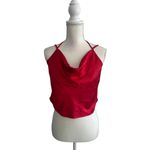 Lovers + Friends  Red Draped Tank Top Blouse Size Medium Photo 9