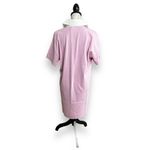 Everlane New  Organic Cotton Polo Short Sleeve Dress Mauve White Collar Small Photo 2