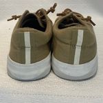 Tommy Bahama tan Canvas no tie leather laces Boat Shoes women sz 8 Photo 2