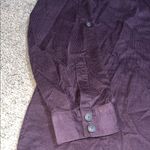 J.Jill  Luxe Soft Corduroy Fine Wale Shirt Dress Roll Tab Sleeves Spiced Wine L Photo 4