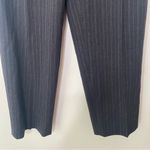 Talbots  Wool Blend Pin Stripe Straight Leg Pants Charcoal Sz 4 Photo 5