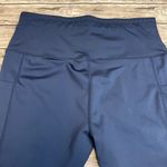 Sports Wear Women's Spandex Bermuda Shorts Dark Navy Blue L LG Large High Rise Photo 2