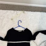 Vince  Black Wool Blend Ribbed Knit Sheath Dress 74% Wool Size XS Photo 7