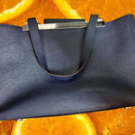 Michael Kors  Satchel Top Handle Handbag Navy Blue Designer‎ Purse Photo 0