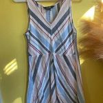 Indigo Rein Striped Midi Dress in Red, Blue, and Cream Photo 0