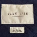 Van Heusen  Navy Quilted Cozy Sleeveless Vest Full Zip Polyester SZ SP Photo 8