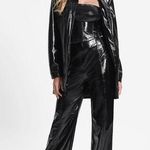 Guess NWT Monica Faux-Leather Pants Shiny Jet Black XL Photo 0