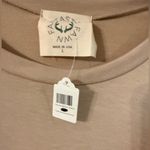 Fantastic Fawn Women's Oatmeal tan balloon sleeve blouse size Large New Photo 3