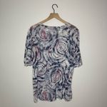 cha cha vente Beautiful Tie Dye Print‎ Mesh Blouse Plus Size Photo 3