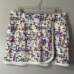 BEN HOGAN Geo Printed Golf Skirt Size XL Bright White Multicolor NEW Athletic Photo 0