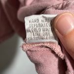 Solitaire Pink Embroidered Rayon Mini Dress Short Sleeve Tiered Boho Fairy L Photo 5