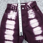 PacSun Eco Raspberry Tie Dye High Waisted Straight Leg Jeans Size 22 Purple Crop Photo 10