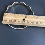 Women’s vintage‎ gold tone/black zig zag patterned bangle bracelet one size Photo 5