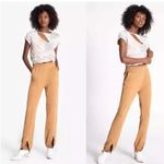 N: Philanthropy Front Zip Joggers Sweatpants in Camel Tan Size M Photo 3