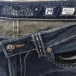 Miss Me  jeans dark wash jw5354b 29 brown embroidered pockets boot cut Photo 6