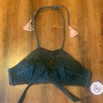 So NWT Bikini Top Small Olive Green Boho Crocheted Photo 0