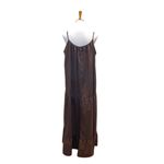 Vonda Tiered Prairie Maxi Dress Chocolate Brown Size 4XL Minimalist Cottage Boho Photo 10