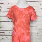 Coral Pink Marble Tie Dye T Photo 2