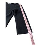 Neiman Marcus Black Cashmere 3/4 Sleeve Fringe Tunic Sweater Photo 10