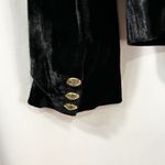 Rachel Zoe  Medium Blazer Jacket Black Velvet Double Breasted Dark Academia 868 Photo 8