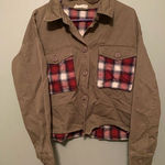 By Together Plaid Button Up Pocket Jacket/Shacket Size Medium Photo 0