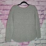 Title Nine SPEAKING SWEATER THICK KNIT CURVED HEM GRAY WOOL ALPACA BLEND MEDIUM Photo 1